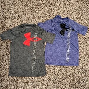 Under Armour Kids' Red and Blue Graphic Tees